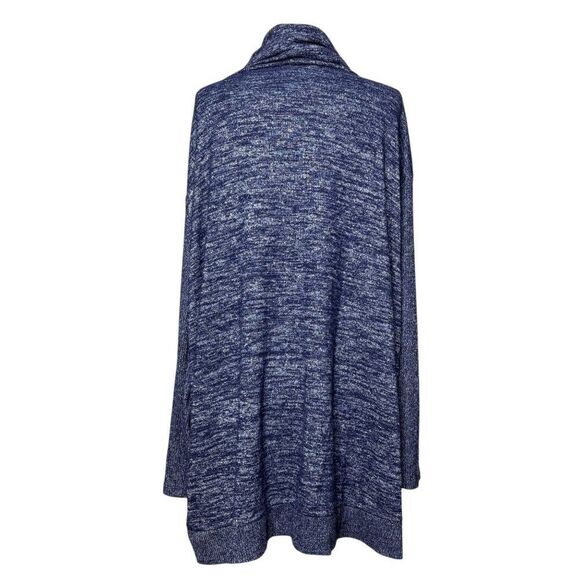 Sonoma Cowl Neck Soft Tunic Plus Size 2XL Blue - Picture 2 of 5